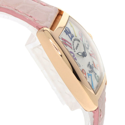 FRANCK MULLER フランクミュラー 1750S6 トノウカーベックス カラードリーム 腕時計 K18PG レディース 中古