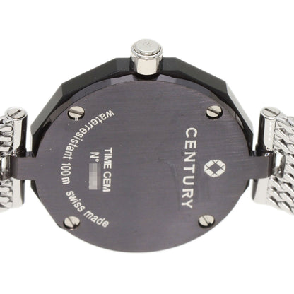 CENTURY センチュリー タイムジェム 1P ダイヤモンド 腕時計 SS レディース 中古