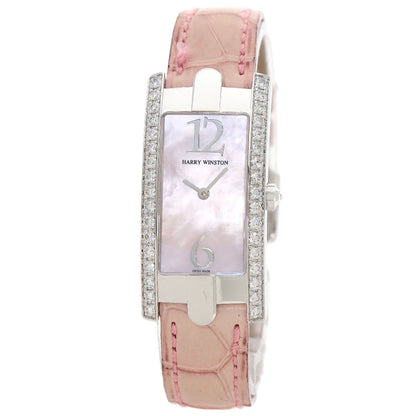 HARRY WINSTON ハリーウィンストン 330LQW アヴェニュー C 腕時計 K18WG レディース 中古
