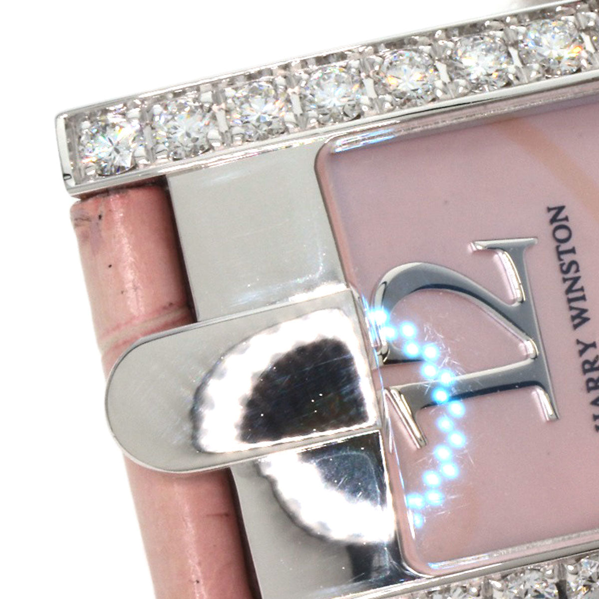 HARRY WINSTON ハリーウィンストン 330LQW アヴェニュー C 腕時計 K18WG レディース 中古