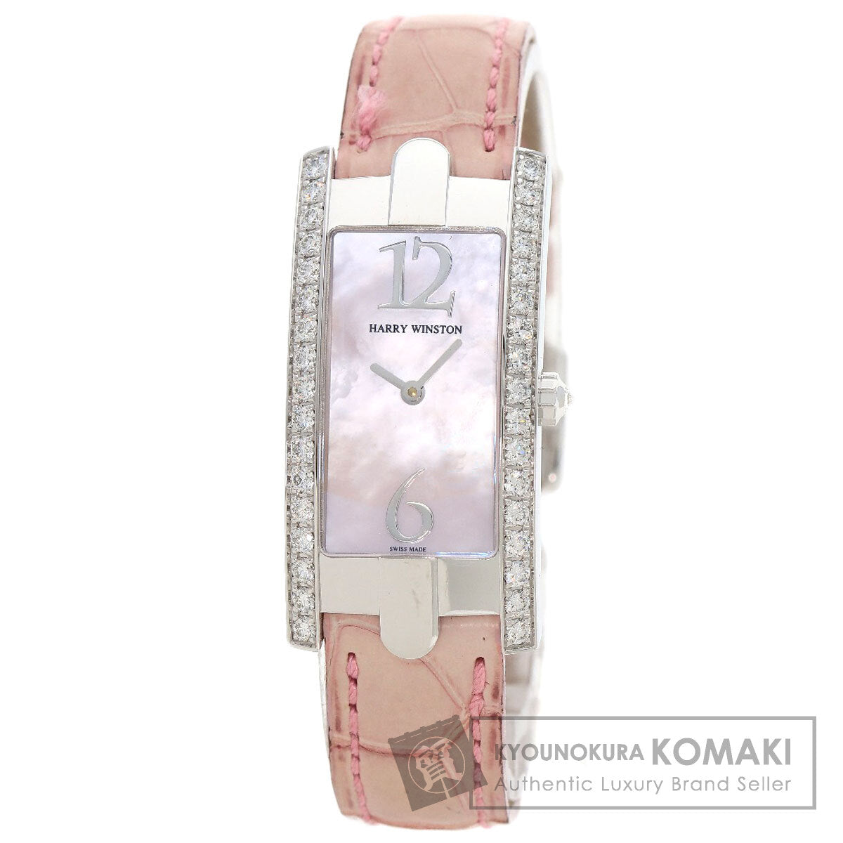 HARRY WINSTON ハリーウィンストン 330LQW アヴェニュー C 腕時計 K18WG レディース 中古