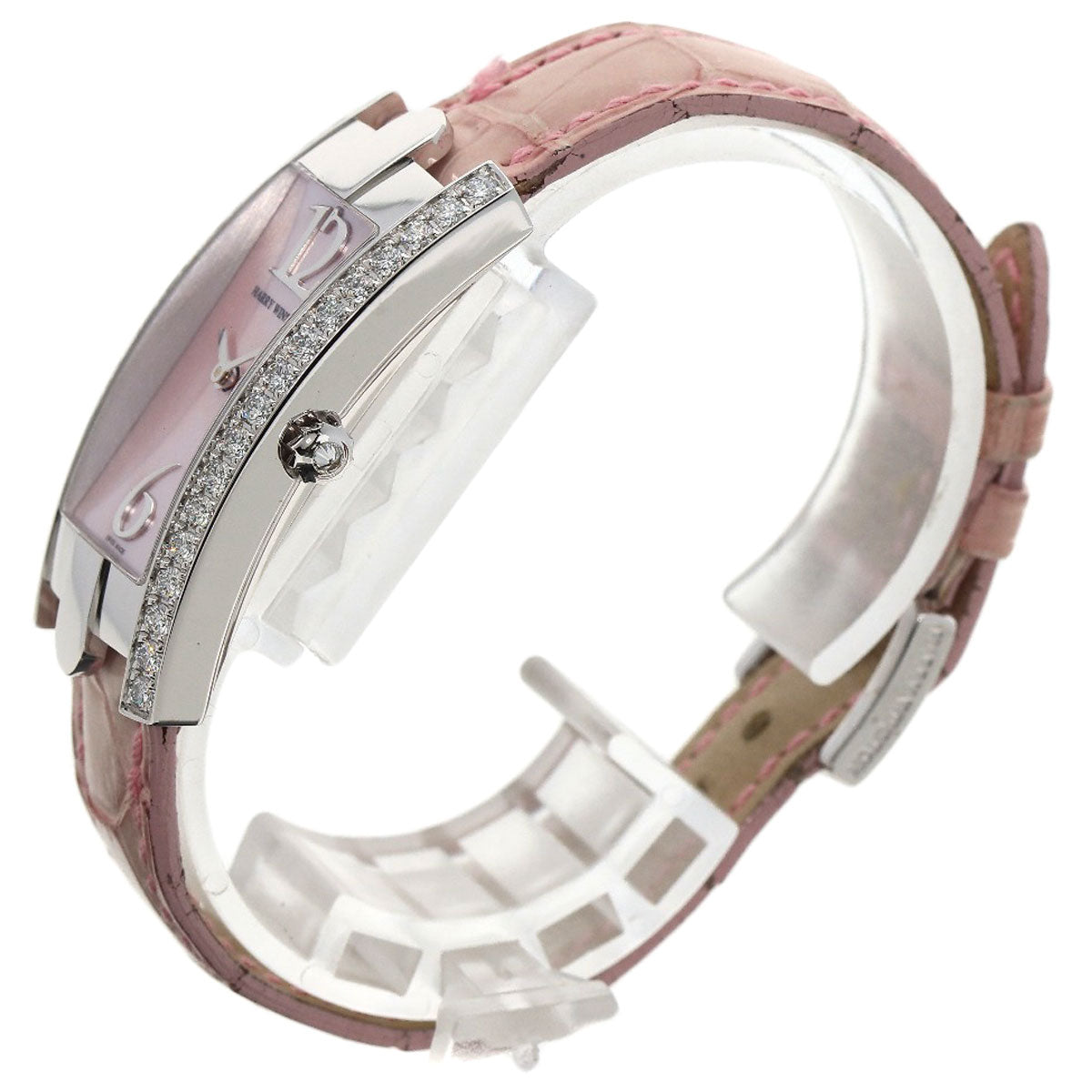 HARRY WINSTON ハリーウィンストン 330LQW アヴェニュー C 腕時計 K18WG レディース 中古