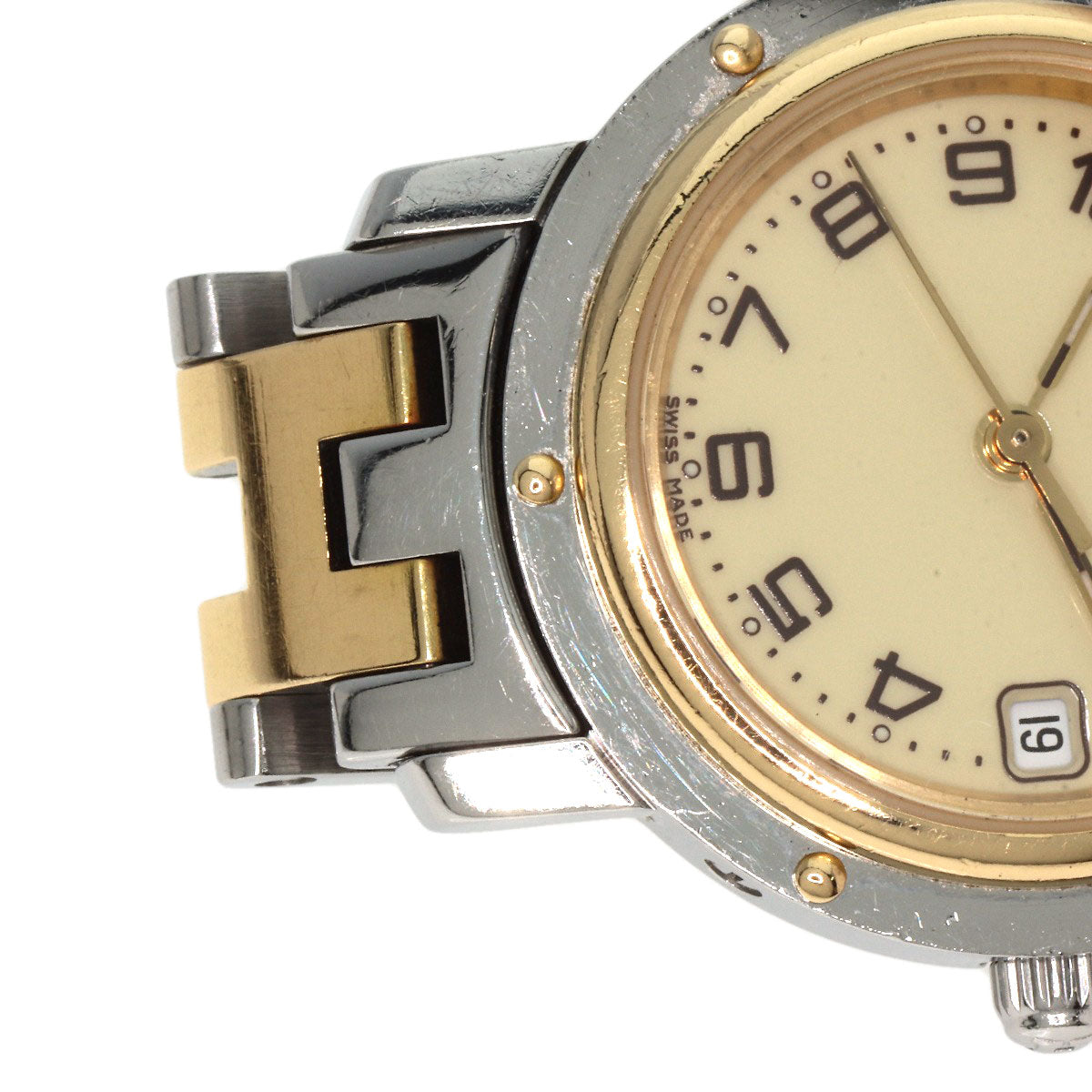 HERMES エルメス CL4.220 クリッパー 腕時計 SS レディース 中古