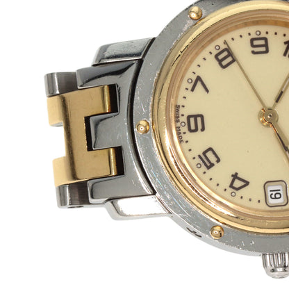 HERMES エルメス CL4.220 クリッパー 腕時計 SS レディース 中古