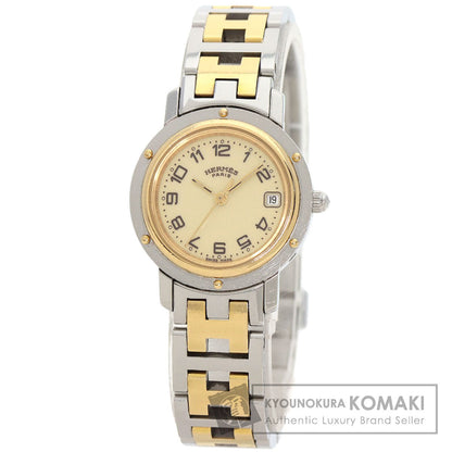 HERMES エルメス CL4.220 クリッパー 腕時計 SS レディース 中古