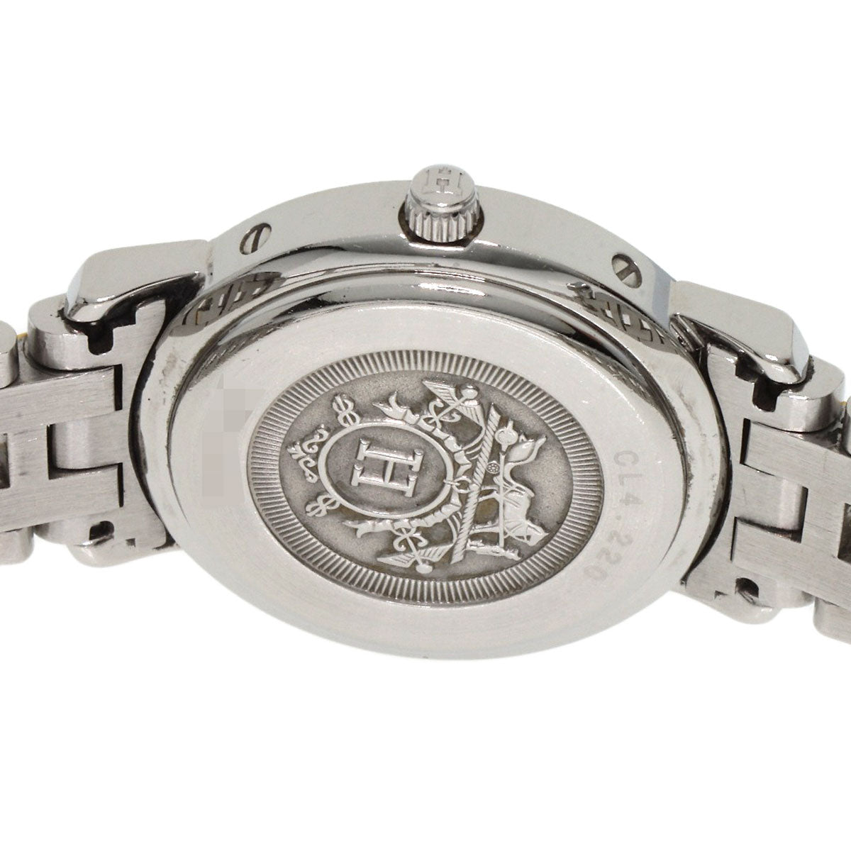 HERMES エルメス CL4.220 クリッパー 腕時計 SS レディース 中古