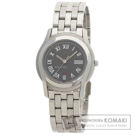 GUCCI グッチ 5500M ラウンドフェイス 腕時計 SS メンズ 中古