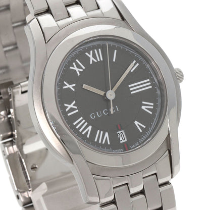 GUCCI グッチ 5500M ラウンドフェイス 腕時計 SS メンズ 中古