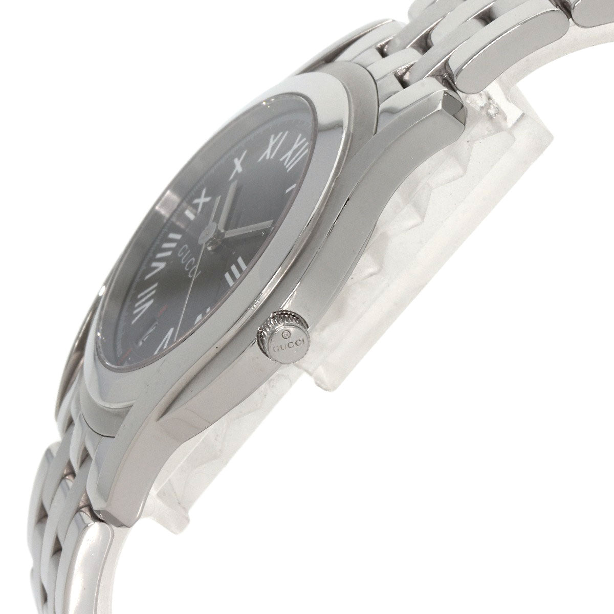 GUCCI グッチ 5500M ラウンドフェイス 腕時計 SS メンズ 中古