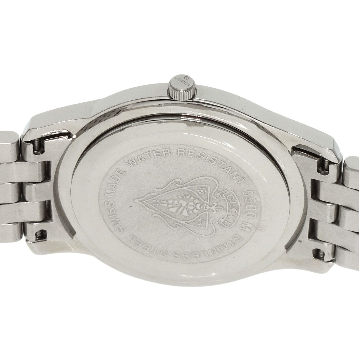 GUCCI グッチ 5500M ラウンドフェイス 腕時計 SS メンズ 中古