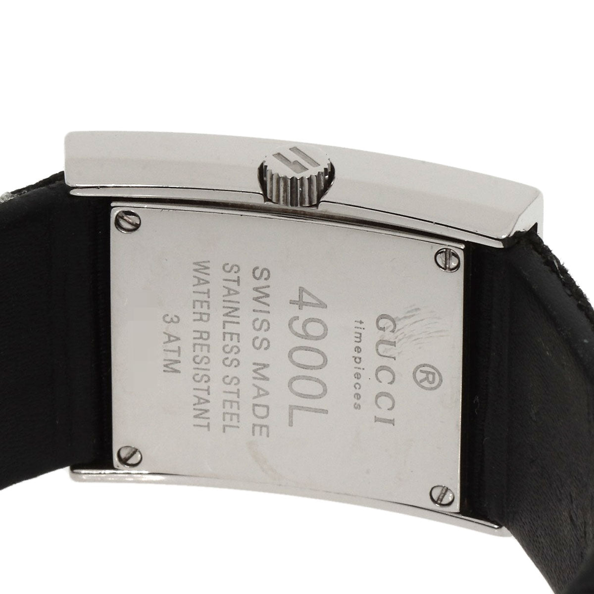 GUCCI グッチ 4900L スクエアフェイス 腕時計 SS レディース 中古