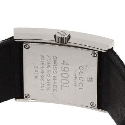 GUCCI グッチ 4900L スクエアフェイス 腕時計 SS レディース 中古