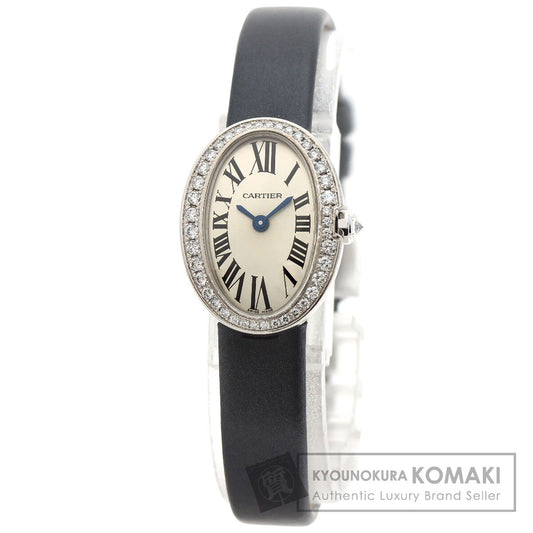 CARTIER カルティエ WB520027 ミニベニュワール メーカーコンプリート 腕時計 K18WG レディース 中古