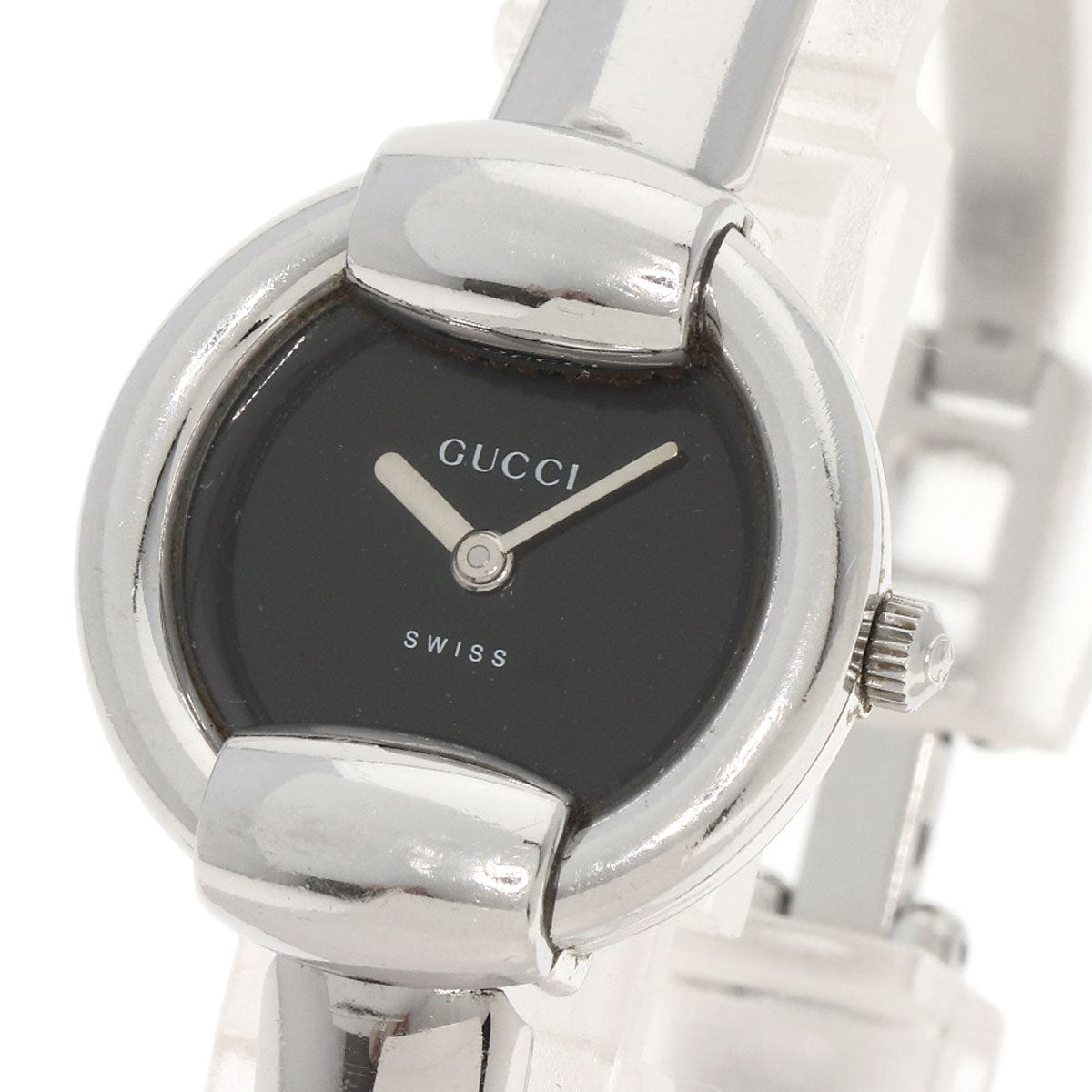 GUCCI グッチ 1400L ラウンドフェイス 腕時計 SS レディース 中古