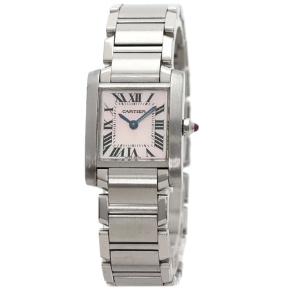 CARTIER カルティエ W51028Q3 タンクフランセーズ SM 腕時計 SS レディース 中古