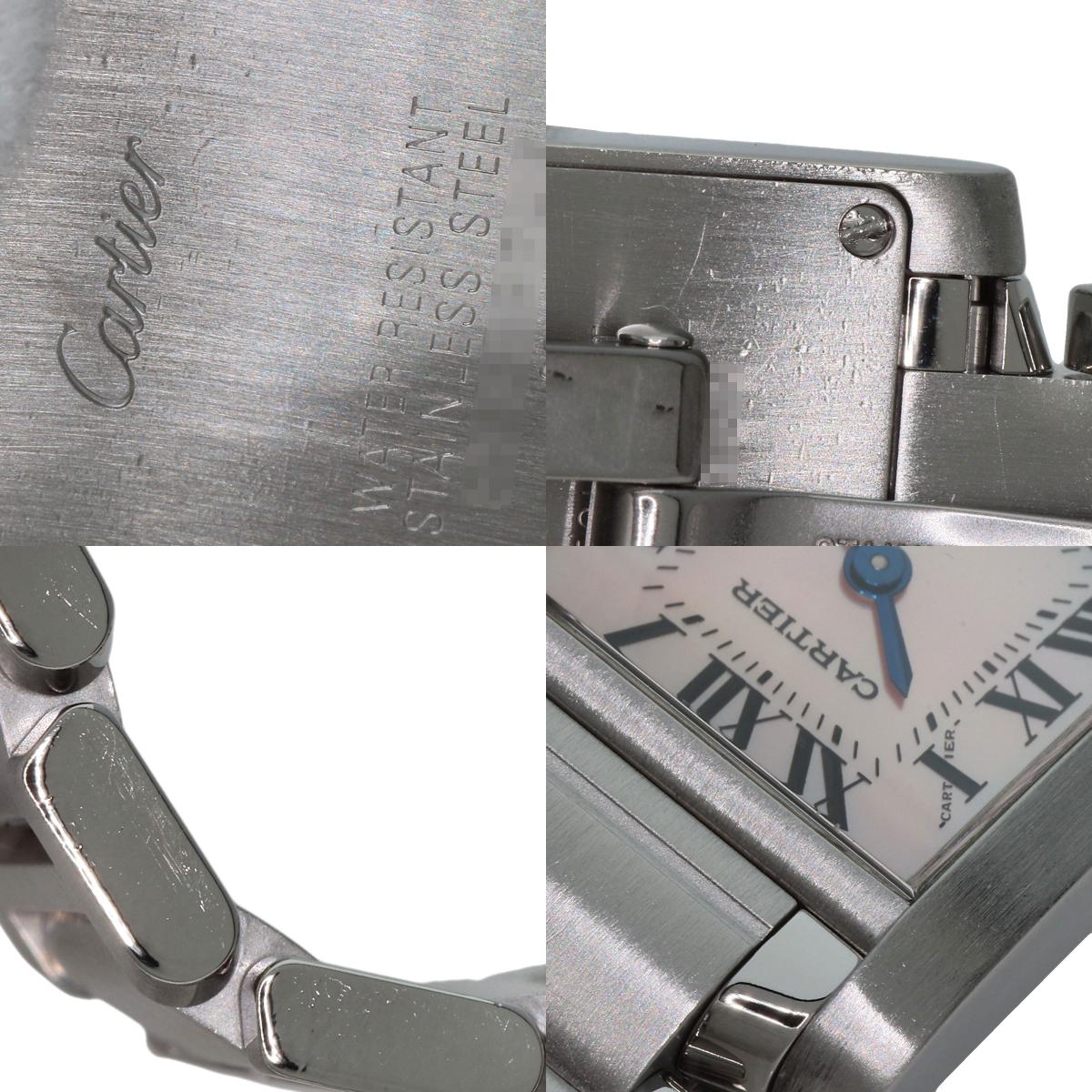 CARTIER カルティエ W51028Q3 タンクフランセーズ SM 腕時計 SS レディース 中古