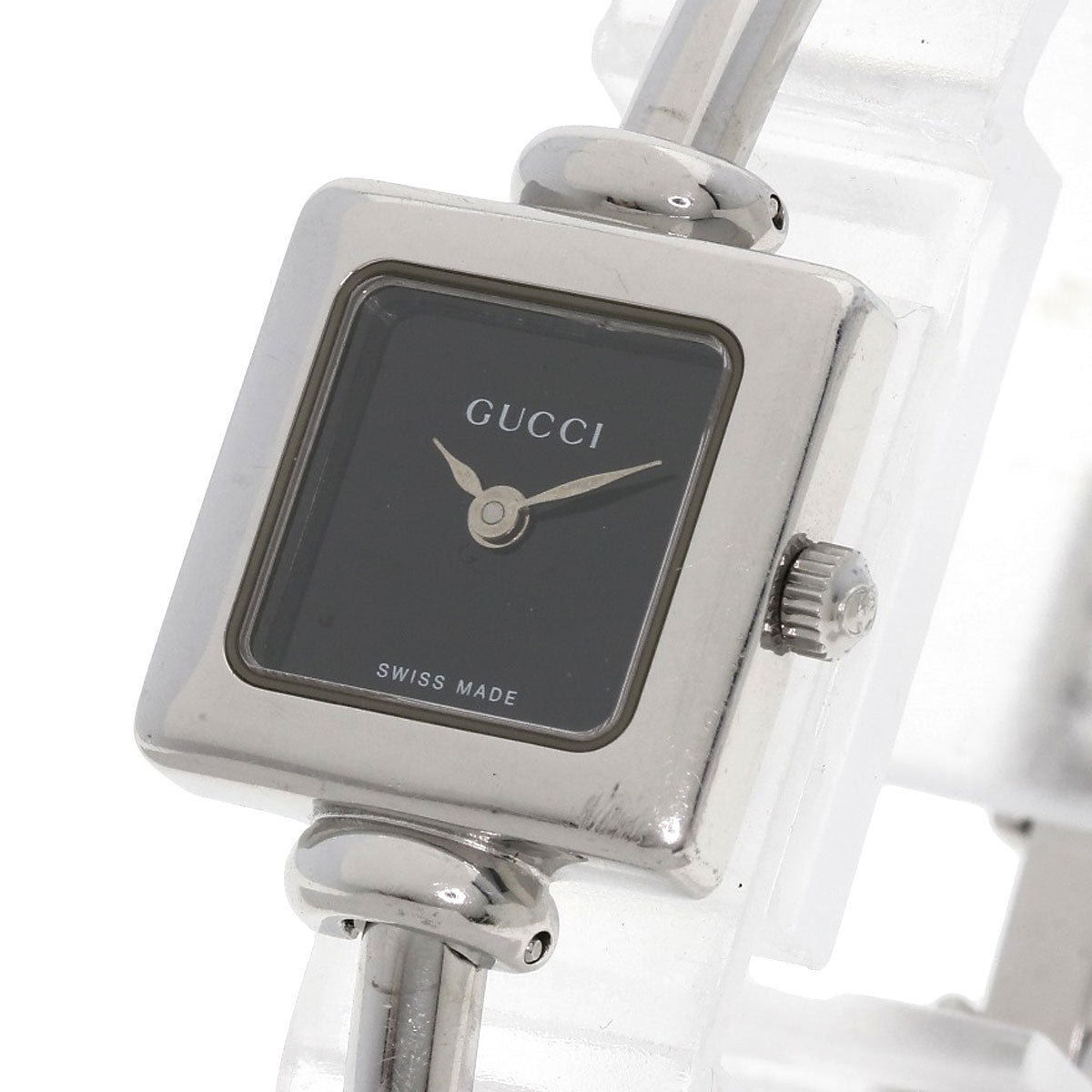 GUCCI グッチ 1900L スクエアフェイス 腕時計 SS レディース 中古