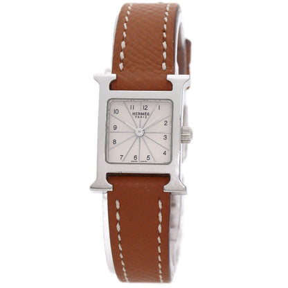 HERMES エルメス HH1.110 Hウォッチ ミニ 腕時計 SS レディース 中古