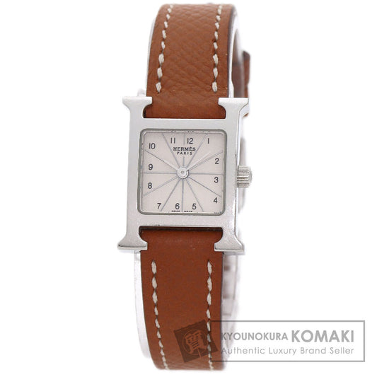 HERMES エルメス HH1.110 Hウォッチ ミニ 腕時計 SS レディース 中古