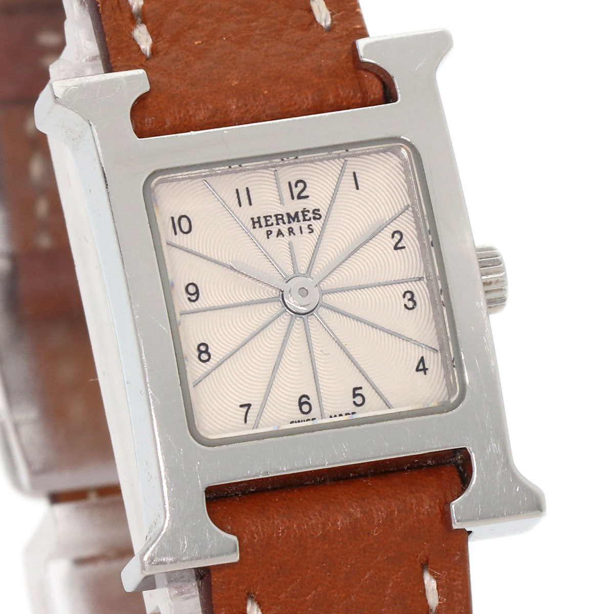 HERMES エルメス HH1.110 Hウォッチ ミニ 腕時計 SS レディース 中古