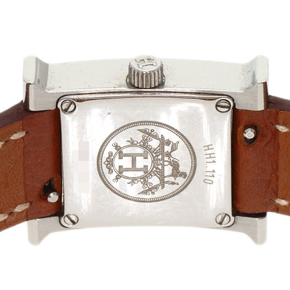 HERMES エルメス HH1.110 Hウォッチ ミニ 腕時計 SS レディース 中古