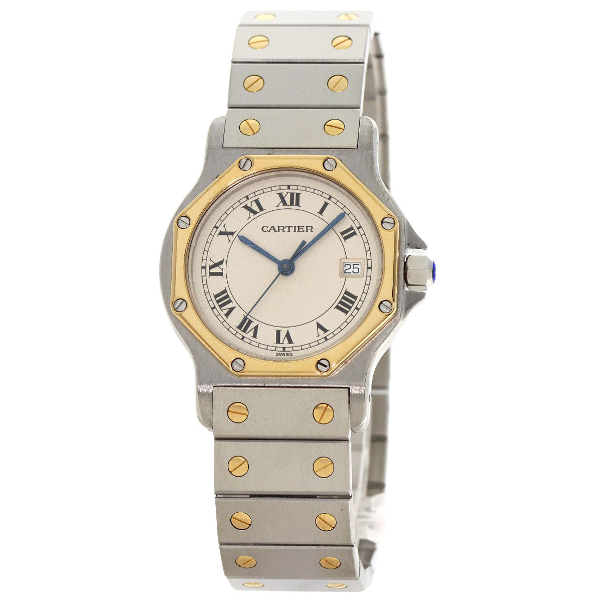 CARTIER カルティエ サントス　オクタゴン LM 腕時計 SS メンズ 中古