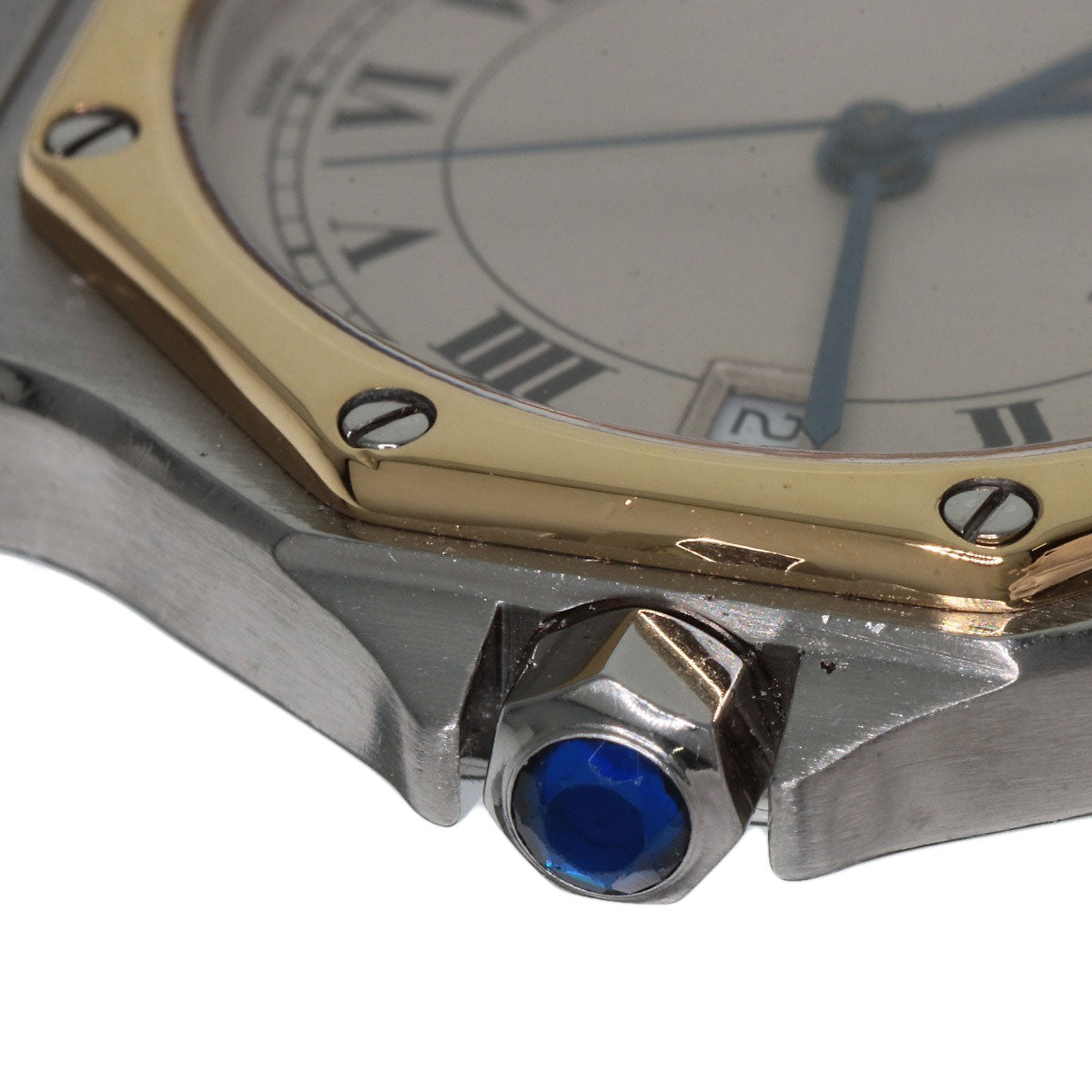CARTIER カルティエ サントス　オクタゴン LM 腕時計 SS メンズ 中古