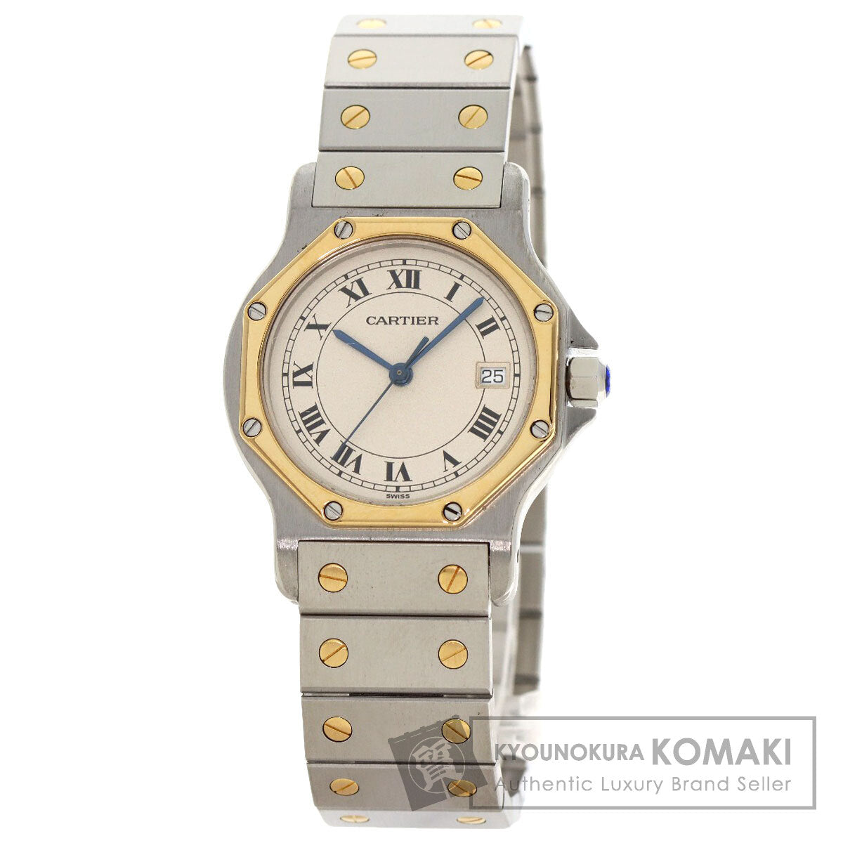 CARTIER カルティエ サントス　オクタゴン LM 腕時計 SS メンズ 中古