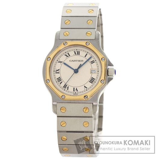 CARTIER カルティエ サントス　オクタゴン LM 腕時計 SS メンズ 中古
