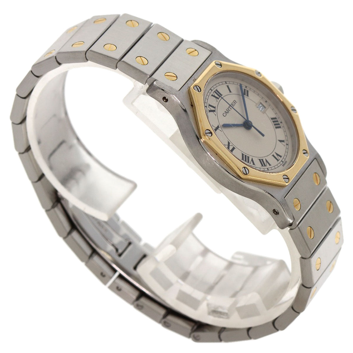 CARTIER カルティエ サントス　オクタゴン LM 腕時計 SS メンズ 中古
