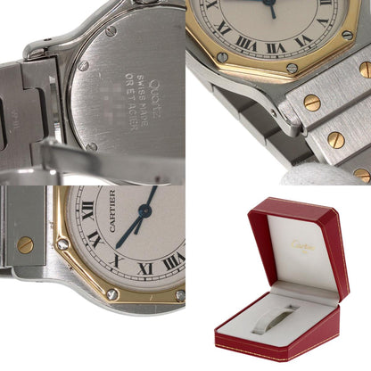 CARTIER カルティエ サントス　オクタゴン LM 腕時計 SS メンズ 中古