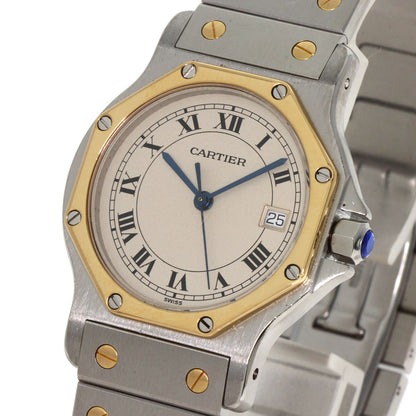 CARTIER カルティエ サントス　オクタゴン LM 腕時計 SS メンズ 中古