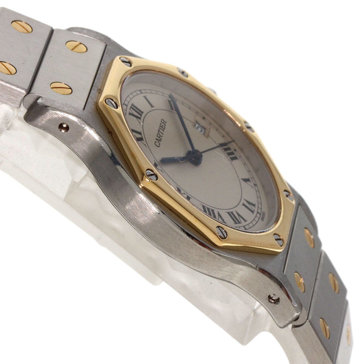 CARTIER カルティエ サントス　オクタゴン LM 腕時計 SS メンズ 中古