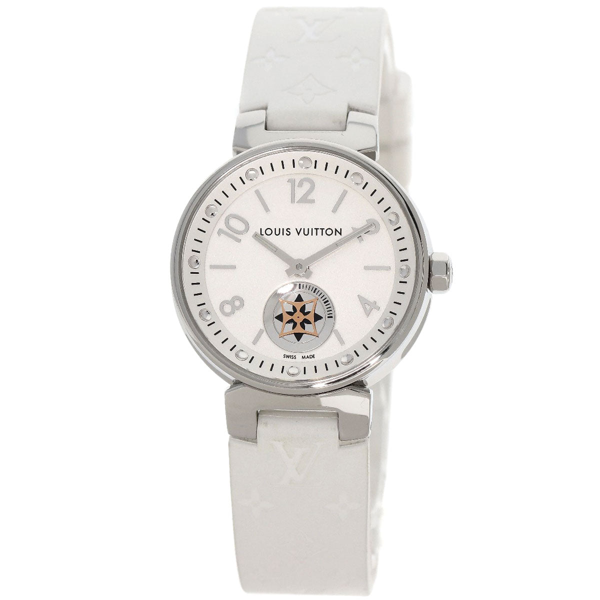 LOUIS VUITTON ルイヴィトン Q8J10 タンブール ムーンスター 腕時計 SS レディース 中古