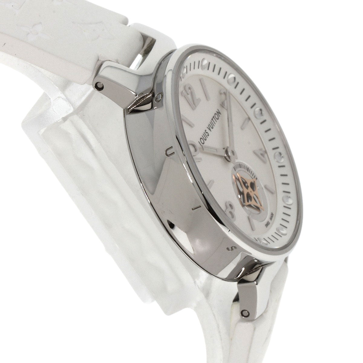 LOUIS VUITTON ルイヴィトン Q8J10 タンブール ムーンスター 腕時計 SS レディース 中古
