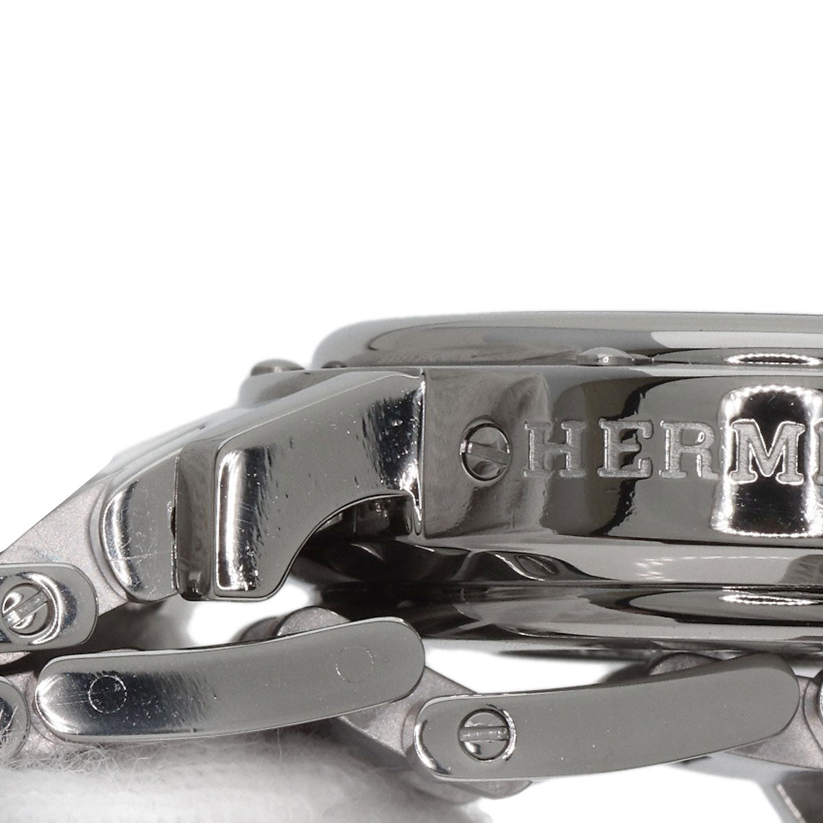 HERMES エルメス CL1.310 クリッパー クロノグラフ 腕時計 SS レディース 中古