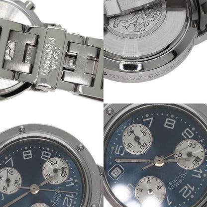 HERMES エルメス CL1.310 クリッパー クロノグラフ 腕時計 SS レディース 中古