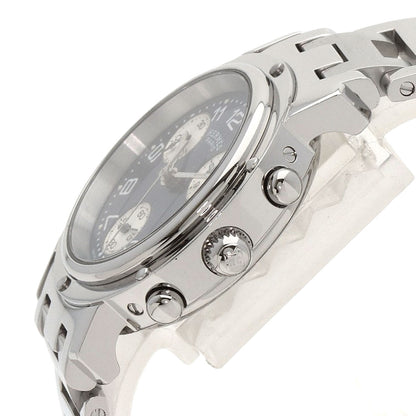 HERMES エルメス CL1.310 クリッパー クロノグラフ 腕時計 SS レディース 中古
