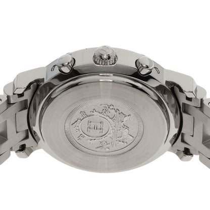 HERMES エルメス CL1.310 クリッパー クロノグラフ 腕時計 SS レディース 中古