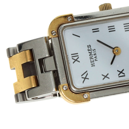 HERMES エルメス CR1.220 クロアジュール 腕時計 SS レディース 中古
