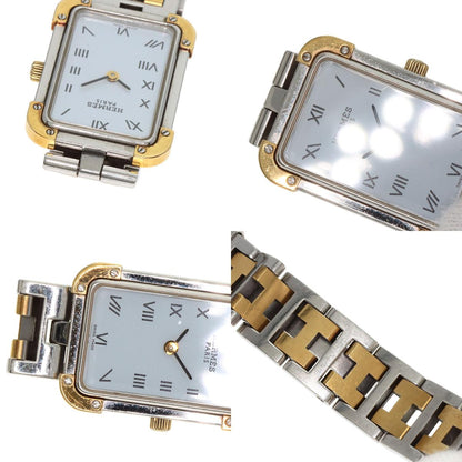 HERMES エルメス CR1.220 クロアジュール 腕時計 SS レディース 中古