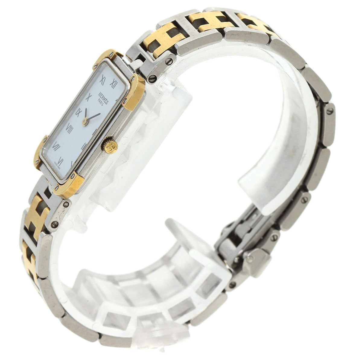 HERMES エルメス CR1.220 クロアジュール 腕時計 SS レディース 中古