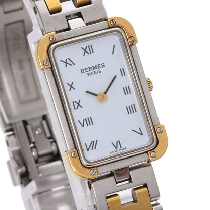 HERMES エルメス CR1.220 クロアジュール 腕時計 SS レディース 中古