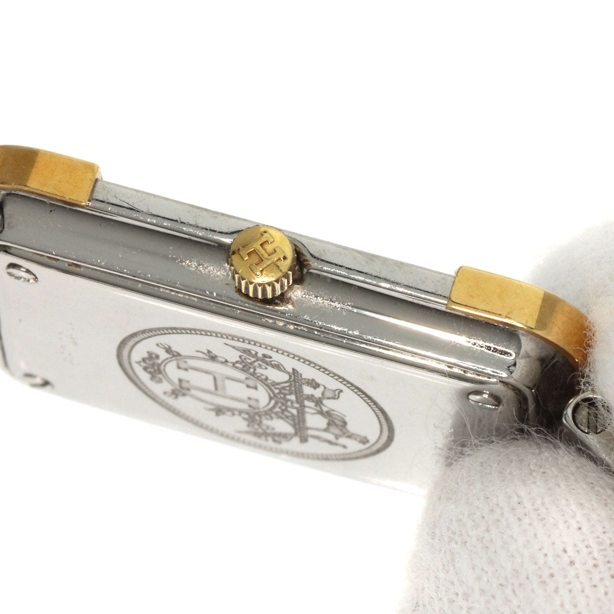 HERMES エルメス CR1.220 クロアジュール 腕時計 SS レディース 中古