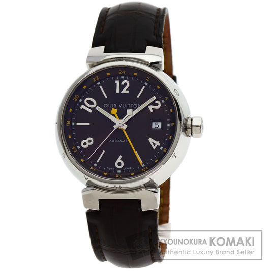 LOUIS VUITTON ルイヴィトン Q1131 タンブール GMT 腕時計 SS メンズ 中古