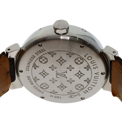 LOUIS VUITTON ルイヴィトン Q1131 タンブール GMT 腕時計 SS メンズ 中古