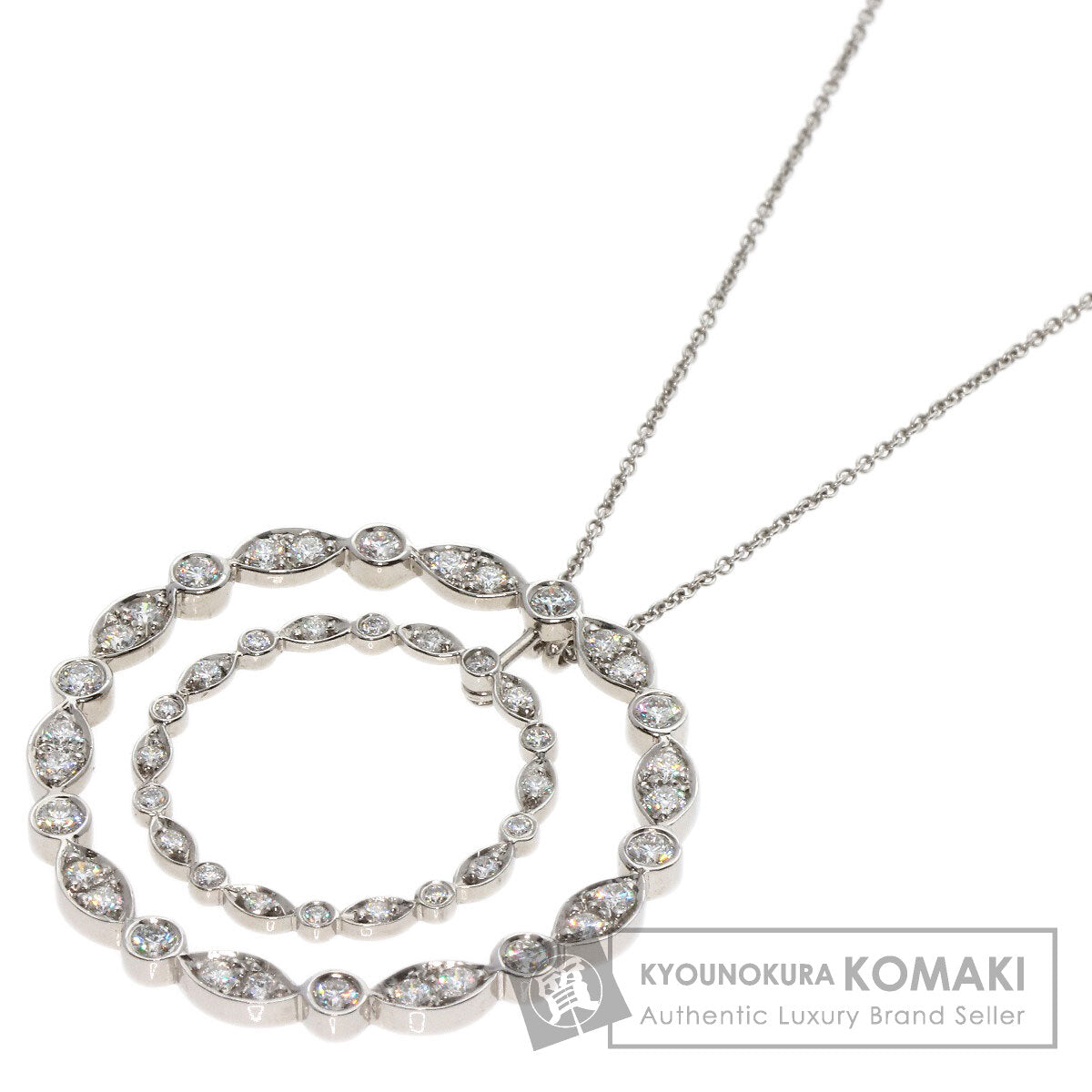 TIFFANY&Co. ティファニー スウィング ダイヤモンド ネックレス PT950 レディース 中古