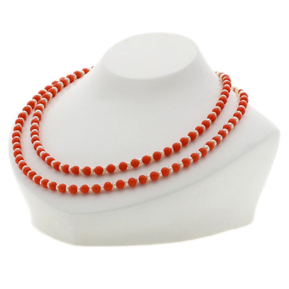 SELECT JEWELRY セレクトジュエリー ガラス パール 真珠 ネックレス SV レディース 中古