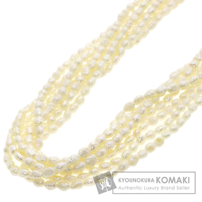 SELECT JEWELRY セレクトジュエリー 淡水パール 真珠 7連 ネックレス SV レディース 中古