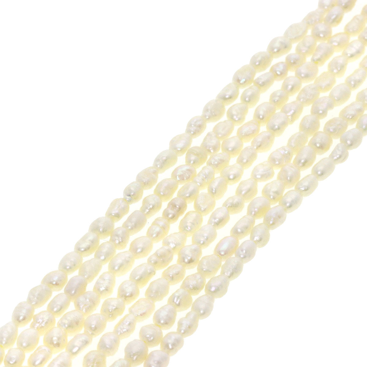 SELECT JEWELRY セレクトジュエリー 淡水パール 真珠 7連 ネックレス SV レディース 中古
